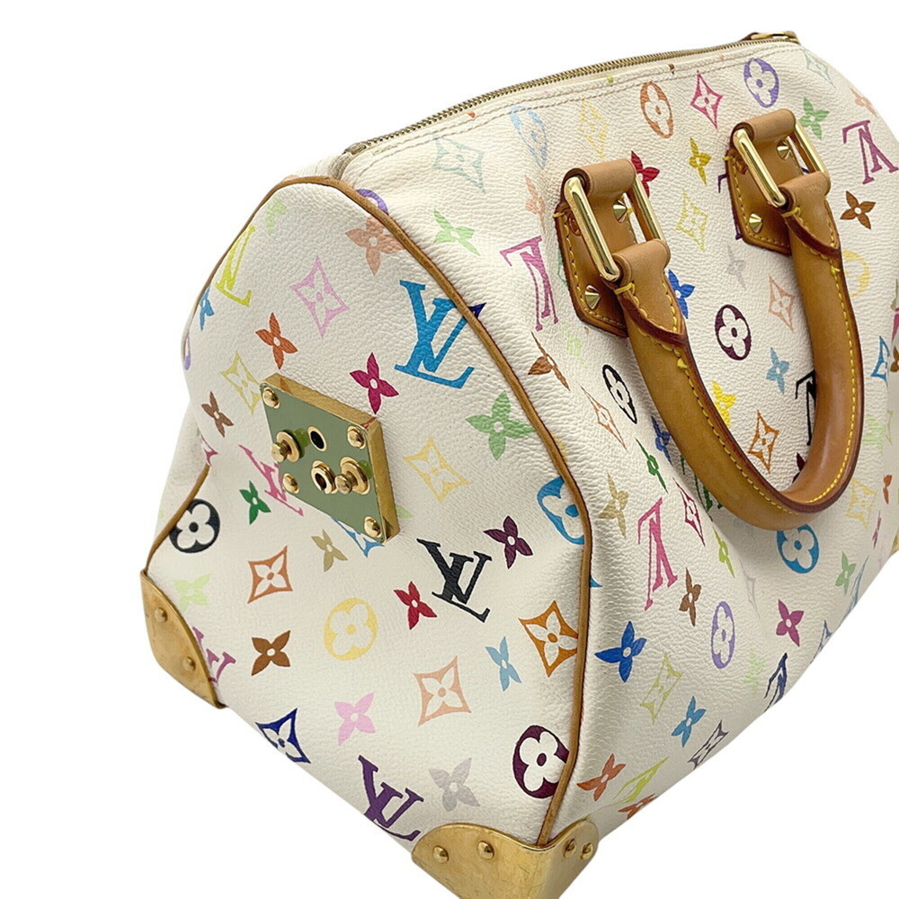 Louis Vuitton Monogram Multicolor Speedy 30 Handbag M92643 LOUIS VUITTON Whit... - Picture 7 of 16